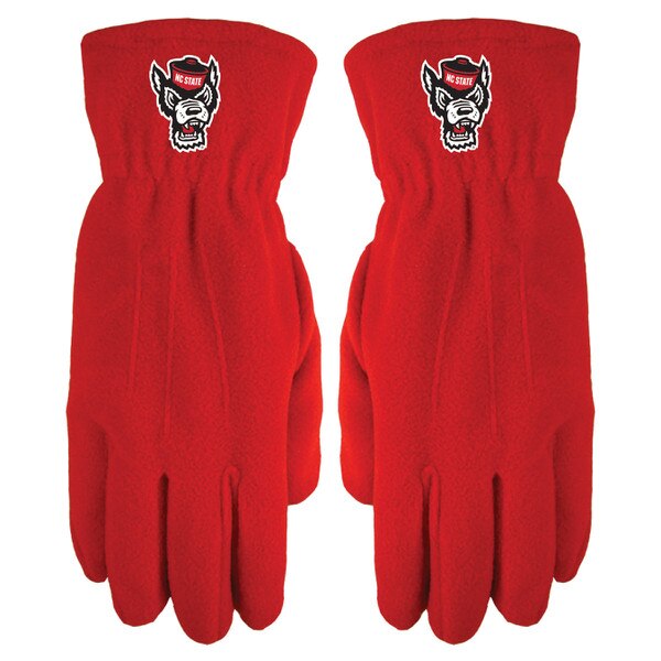 Red Fleece Gloves Tuffy Head